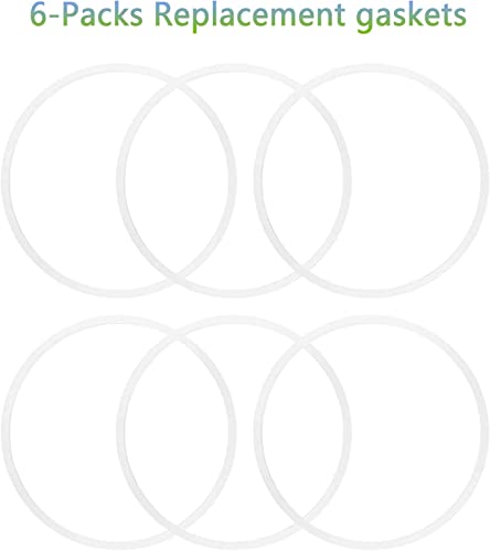 6pcs 10cm White Silicone Sealing Gaskets for Ninja Juicer