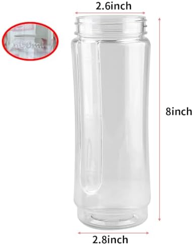 Veterger Replacement Parts 20oz Sports Bottle Set