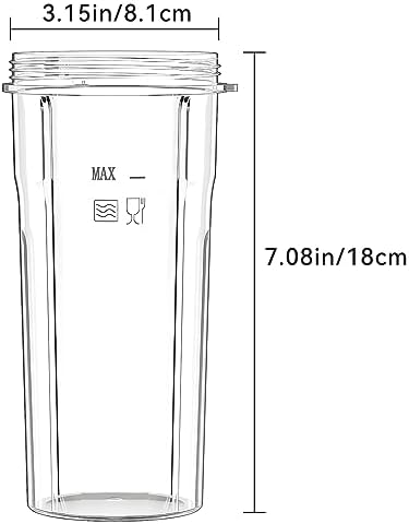 2 Piece 24oz Blender Cups Replacement