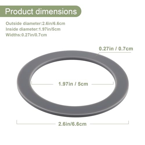6-Pack Rubber Gaskets for Oster Blender Replacement