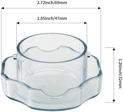 2 Pack Lid Plug Replacement for Vitamix 64oz Low Profile Container