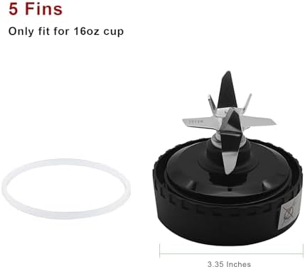 5 Fins Blender Blade Replacement for Ninja QB Series