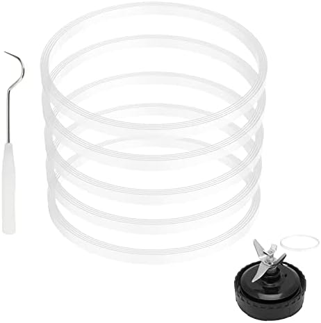 5 Pack White O-Ring Gaskets for Ninja Blender