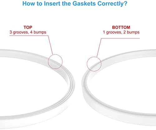 5 Pack White O-Ring Gaskets for Ninja Blender