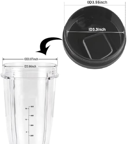 Ninja Blender Replacement Lids 355 Sip Seal