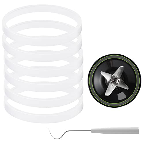 6pcs 10cm White Silicone Sealing Gaskets for Ninja Juicer