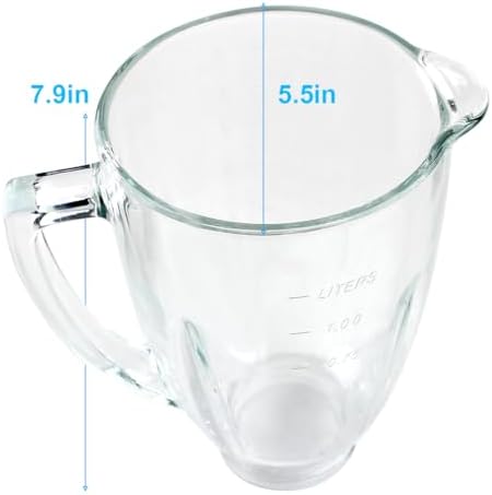 LMEI 6-Cup Glass Jar With Lid Replacement
