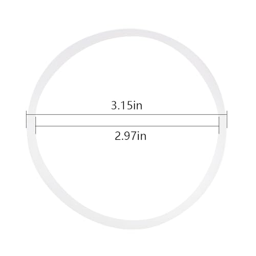 8 Pcs White O-Ring Rubber Gasket for Blender Replacement Sealing