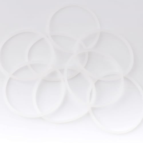 8 Pcs White O-Ring Rubber Gasket for Blender Replacement Sealing