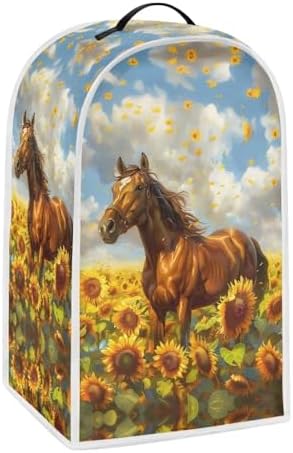 Horse Sunflower Blender Cover Dust Proof