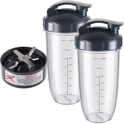 5 Pcs 32oz Cups With Flip Top To Go Lid