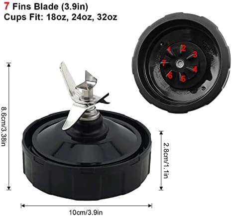 7 Fins Blade Replacement for Ninja Blender