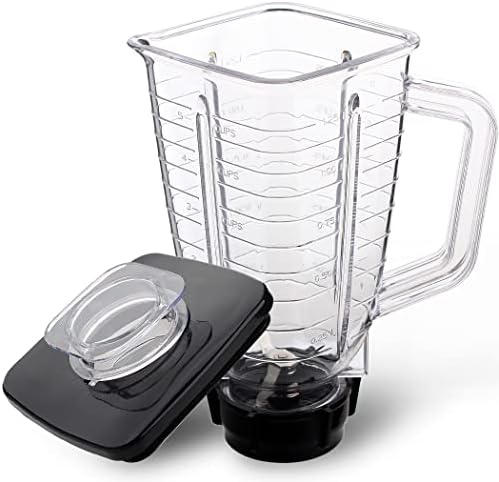 Replacement Parts 5 Cup Square Plastic Jar With Lid
