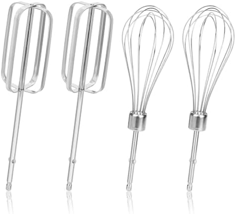 4pc Stainless Steel Hand Mixer Attachments Set