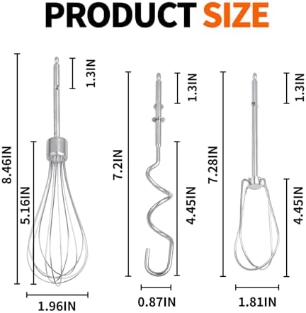 5 Pack Hand Mixer Replacement Accessories For BLACK and DECKER Mixers