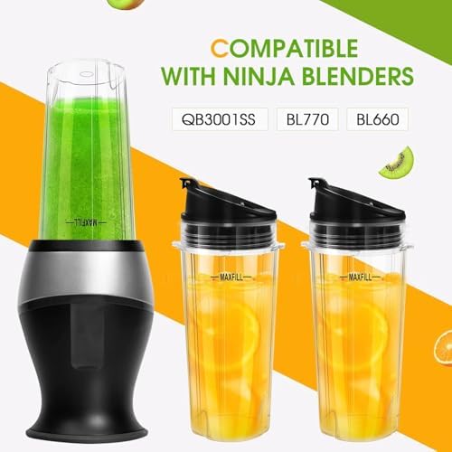 16oz Blender Cups Replacement for Ninja 3 Pack