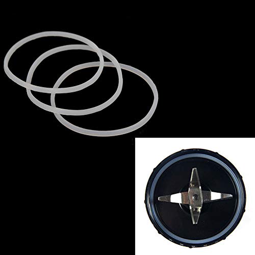 GLOGLOW White Rubber Gasket 3PCS Blender Replacement