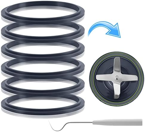 6 Replacement Parts Gaskets with Lip for NutriBullet 900w