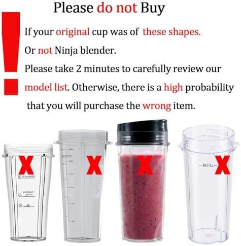 ABTER 32oz Blender Cup Replacement 2-Pack