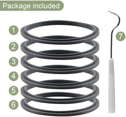 6-pack Sealing Gaskets for NutriBullet Blenders 900W