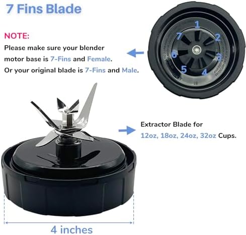 GENQORN Blender Extractor Blade Replacement 703KKU100