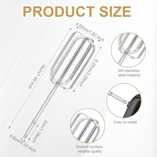 4pcs Hand Mixer Beaters Replacement Set