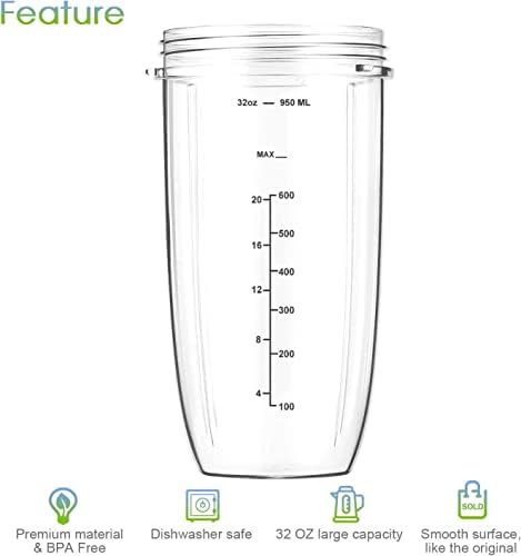 7-Piece NutriBullet Blender Set with 32oz Cup and Extractor Blade