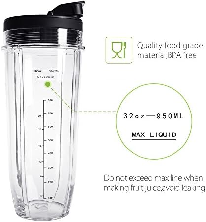 Blender Cups Replacement for Ninja 32oz 1