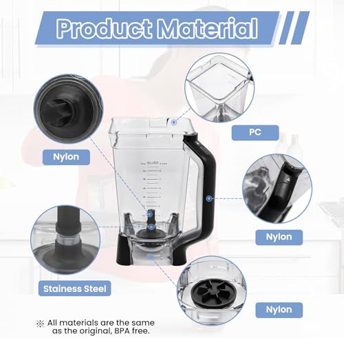 72oz Crusher Pitcher Replacement for Ninja BL610 BL710WMC CT610