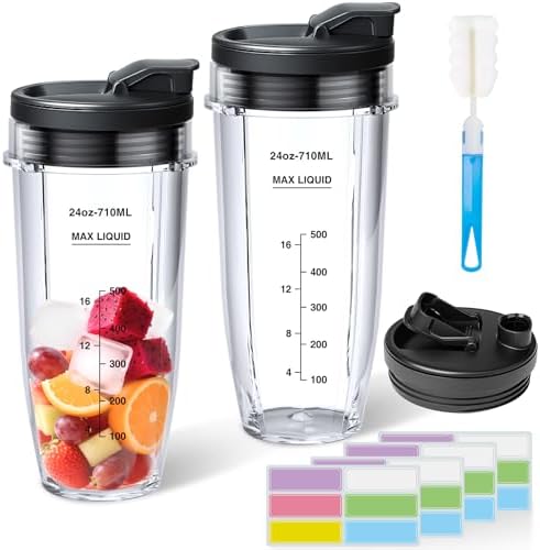 24oz Blender Cups Replacement for Ninja