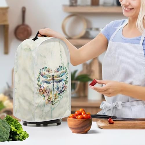 Kitchen Blender Dust Cover with Dragonfly Wreath Design