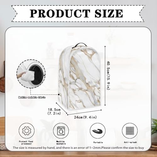 White Blender Cover with Handle