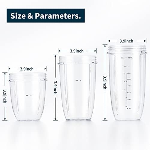Blenpapa Replacement Cup Kit 18oz 24oz 32oz