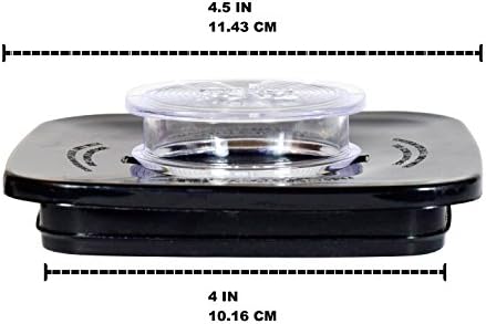 Univen Blender Jar Lid Center Fill Cap Black Square