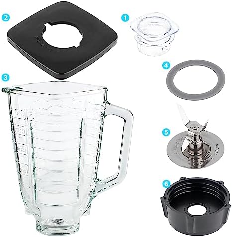 Replacement Parts 5-Cups Glass Jar With Blade