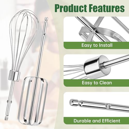 Hand Mixer Beaters with Whisk Attachment