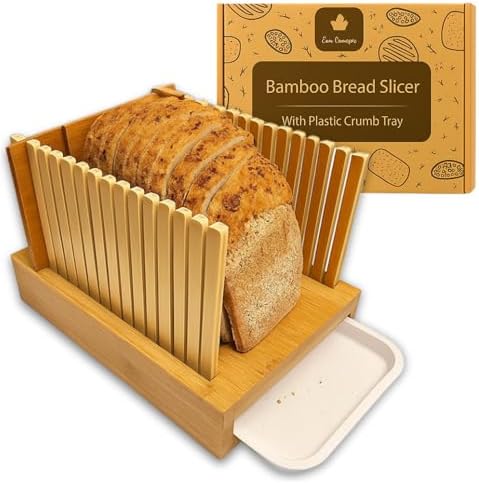 Bamboo Bread Slicer Guide Cutter For Slicing Homemade Bread Bagels Sourdough Loaves
