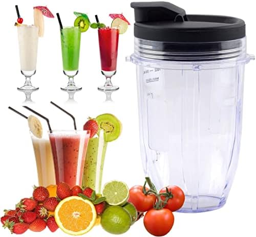 ABTER 18oz Blender Cup with Sip Seal Lid 2-Pack