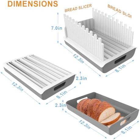 Jumeihui Bread Slicer With Adjustable Width And Replaceable Blades