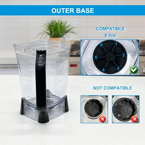 72 oz Blender Pitcher Replacement for Ninja BL610 BL710WM BL710WMC
