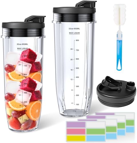 2-Pack 32oz Blender Cups for Ninja