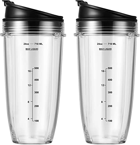 24oz Ninja Blender Cups with Sip Seal Lid