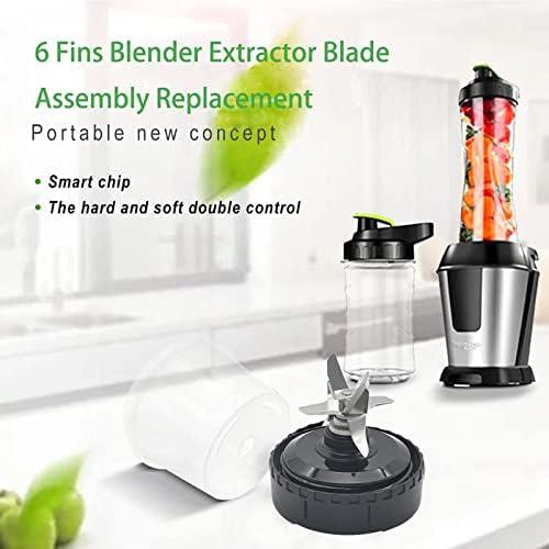 6 Fins Blender Blade Replacement for Ninja 16oz Cup
