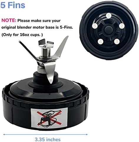 GENQORN 5 Fins Blender Blade Replacement