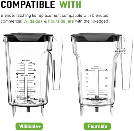 Blendtec Latching Lid Replacement for Wildside Fourside Jars