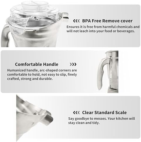 Stainless Steel Container 48oz Vitamix Compatible