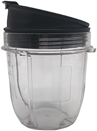 12oz Replacement Cup with Spout Lid for Nutri Ninja Blender