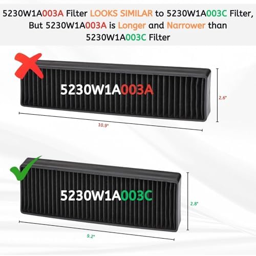 Nispira Charcoal Filter Replacement 2 Packs
