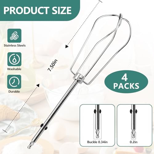 Cuisinart CHM Series Hand Mixer Replacement Beaters 4 Pack