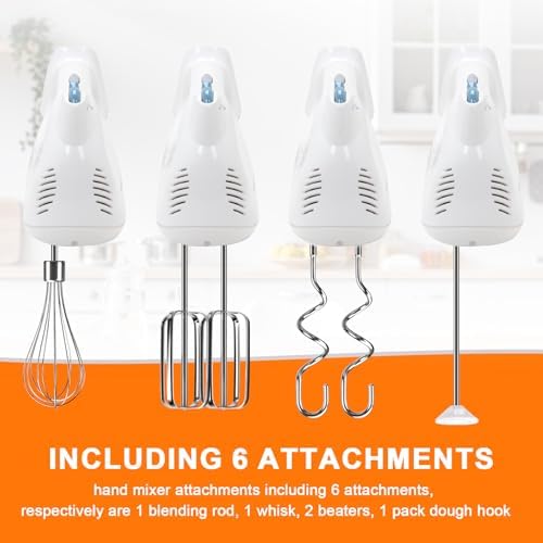 LEWEREST Hand Mixer Beaters 6 Pack Replacement